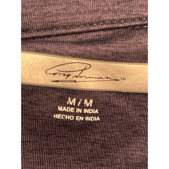 Greg Norman 1/4-Zip Lightweight Golf Blue Pullover Mens Size Medium Shark Logo - Picture 5 of 6